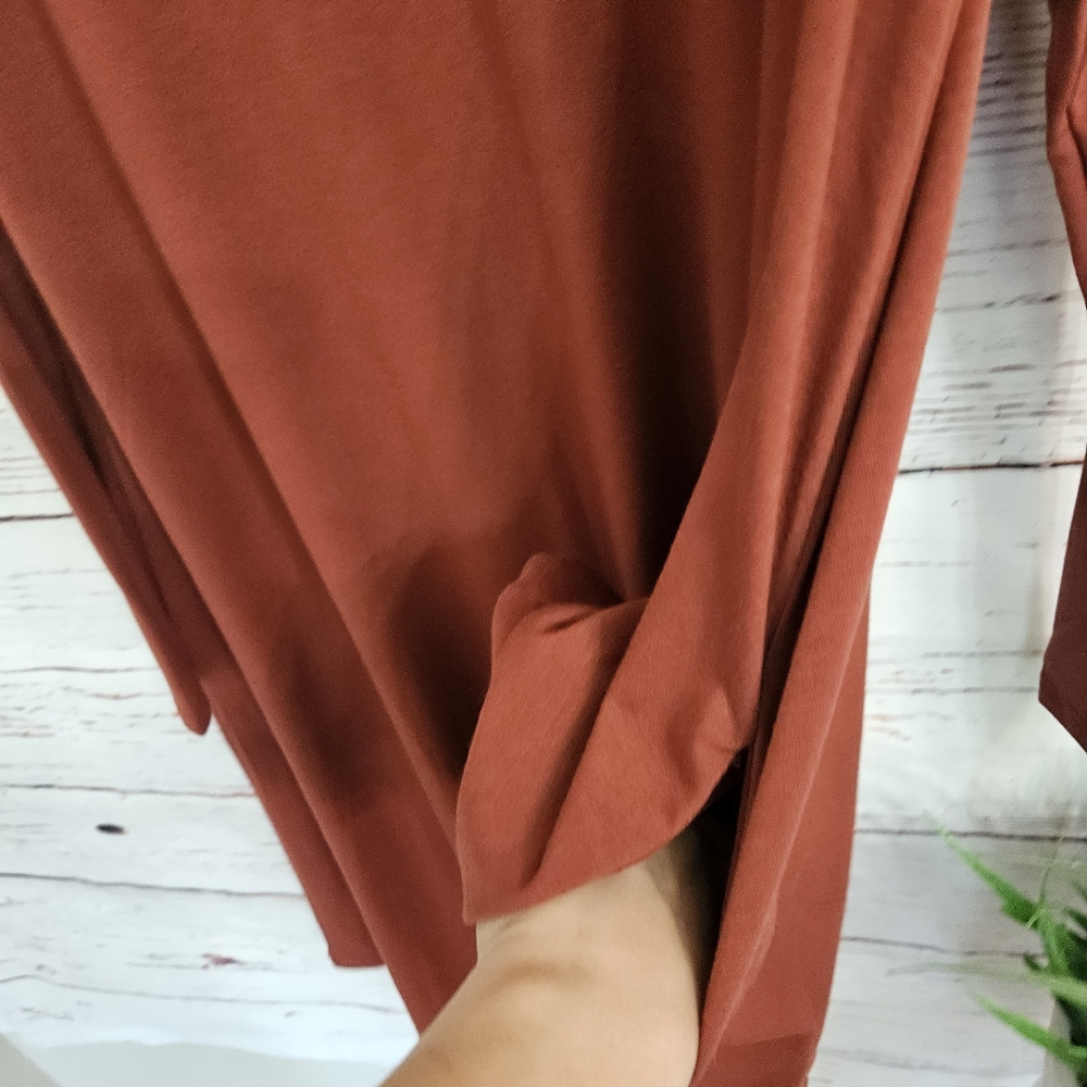 Zenana Long Sleeve Pocketed Casual Swing T-Shirt Dress Size 2x - Picture 15 of 16